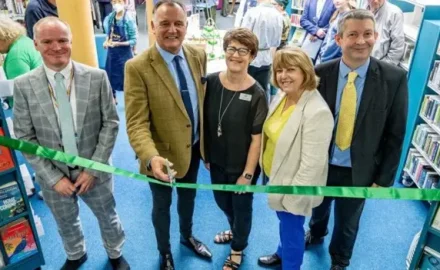 Storrington Library reopening after the installation of Maxa heat pumps.